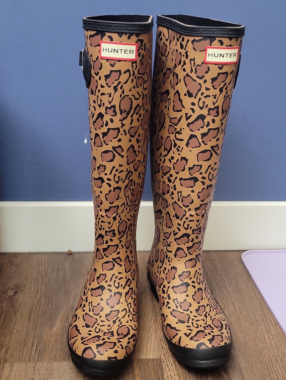 NWOT Hunter Leopard Rainboots